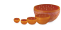 Preview: Landhaus "Special" Riesenkerze Halbkugel 500mm Orange